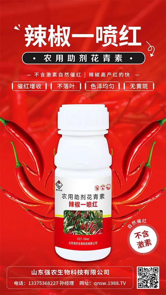 辣椒催紅增收專(zhuān)利產(chǎn)品!自然增紅零激素,色澤勻無(wú)黃斑