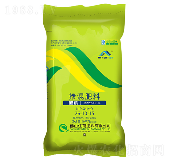 夢豐控釋摻混肥料26-10-15-住商肥料